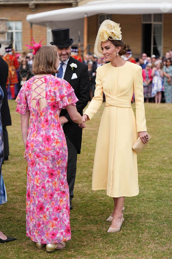 La princesse de Galles s'adresse aux invités lors d'une fête royale au palais de Buckingham, Londres, Angleterre, Royaume-Uni, le 20 mai 2025.© Aaron Chown/PA Wire/ABACAPRESS.COM