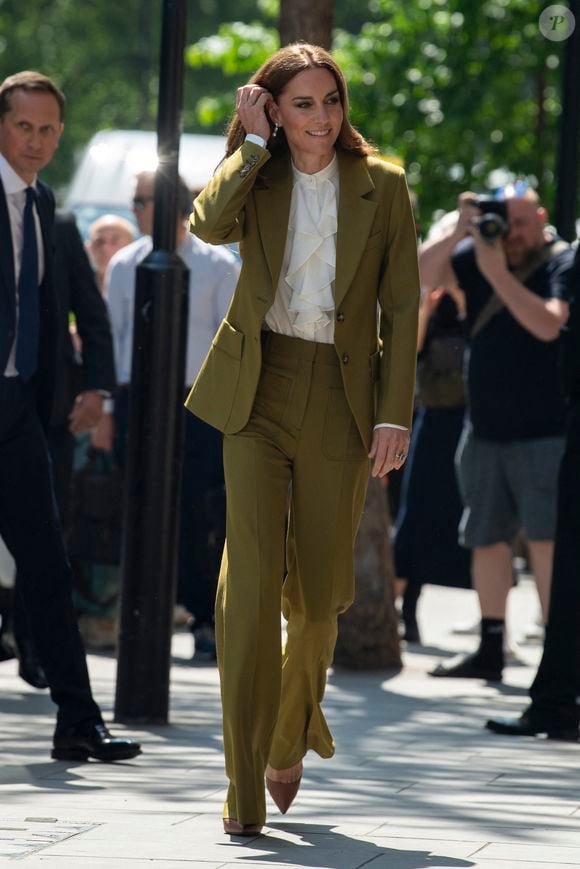 Catherine (Kate) Middleton, princesse de Galles, arrive aux studios "180 Strand" à Londres. © GOFF  / BESTIMAGE