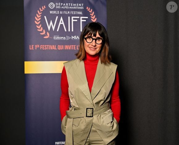 Alexia Laroche Joubert, membre du jury, durant le photocall lors de la 1ère édition du World AI Film Festival (WAiFF) à Nice, le 11 avril 2025 © Bruno Bebert / Bestimage