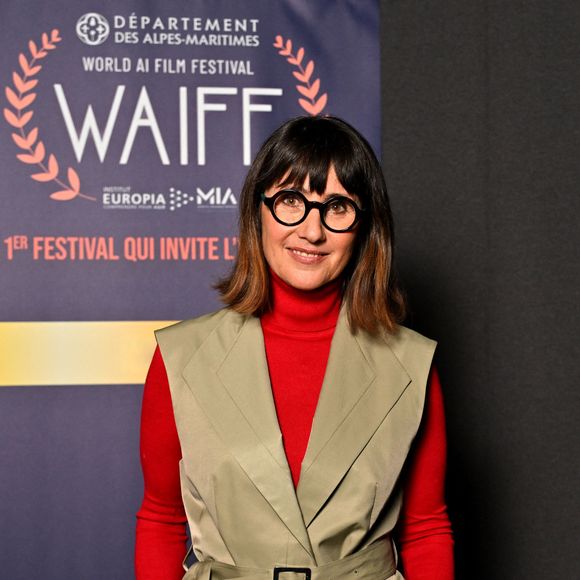 Alexia Laroche Joubert, membre du jury, durant le photocall lors de la 1ère édition du World AI Film Festival (WAiFF) à Nice, le 11 avril 2025 © Bruno Bebert / Bestimage