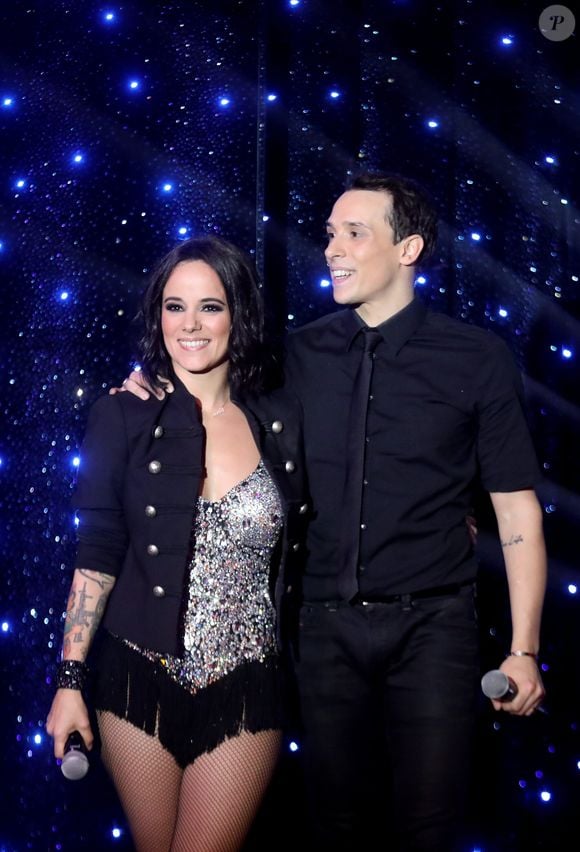 Exclusif - Alizée et son mari Grégoire Lyonnet - Tournage de l'émission "Tous au Moulin Rouge pour le Sidaction" au Moulin Rouge à Paris le 20 mars. © Cyril Moreau - Dominique Jacovides / Bestimage