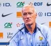 “Je suis sélectionneur et il y a une équipe française. Même si j’ai un passé marseillais, mais ça me paraît tellement évident”, ajoute Didier Deschamps
Le sélectionneur de l'équipe de France Didier Deschamps en conférence de presse avant les deux matches de Ligue des nations contre l’Italie et la Belgique au centre National du Football de Clairefontaine-en-Yvelines, France, le 2 septembre 2024. © Baptiste Autissier/Panoramic/Bestimage