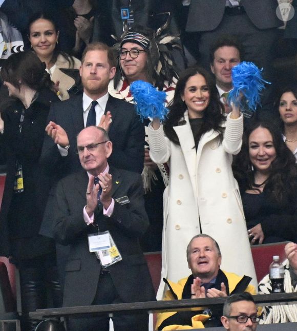 Le prince Harry et Meghan Markle assistent à la cérémonie d'ouverture des "Invictus Games Vancouver Whistler 2025" au Canada le 8 février 2025. Backgrid USA / Bestimage