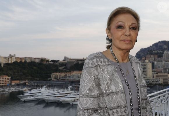 Exclusif - L'impératrice Farah Pahlavi d'Iran (Farah Diba) - Soirée de Gala de la remise du diplôme de l'Ambassadeur de bonne volonté à la salle Belle Epoque de l'hôtel Hermitage à Monaco le 4 juin 2019. R. Giraudi à reçu le diplôme afin de rendre hommage à son exceptionnel parcours professionnel dans le domaine de la restauration au sein de la Principauté et dans le monde entier. © Claudia Albuquerque/Bestimage