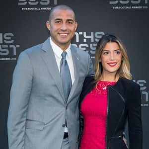 David Trezeguet et sa compagne - Les célébrités arrivent à la cérémonie des Trophées Fifa 2018 au Royal Festival Hall à Londres, Royaume Uni, le 25 septembre 2018. © Cyril Moreau/Bestimage