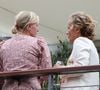 Après huit ans de bons et loyaux services, Anne-Sophie Lapix quitte son poste.
Anne-Élisabeth Lemoine et Caroline Roux au village lors des Internationaux de France de Tennis de Roland Garros à Paris, France. © Dominique Jacovides/Bestimage