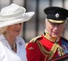 Le crash de l'avion d'Air India qui a provoqué la mort de 241 personnes, dont un seul survivant.
Le roi Charles III d'Angleterre et Camilla Parker Bowles, reine consort d'Angleterre, - Les membres de la famille royale britannique arrivent à Buckingham Palace pour la cérémonie Trooping the Colour à Londres, le 14 juin 2025. Affecté par le crash du Boeing 787 Dreamliner à Ahmedabad du 12 juin, le souverain et les officiels porteront un brassard noir en hommage aux plus de 270 victimes. Bon nombre d'elles étaient des ressortissants britanniques.
© James Whatling / Bestimage