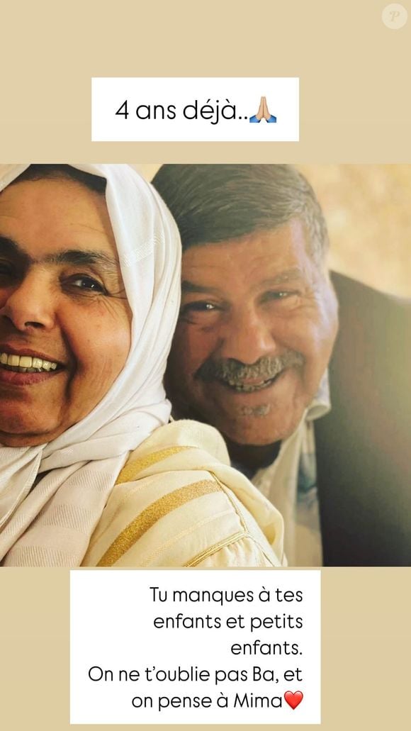 Photo des parents de Jamel Debbouze, publiée par sa femme Mélissa Theuriau en hommage à son beau-père disparu