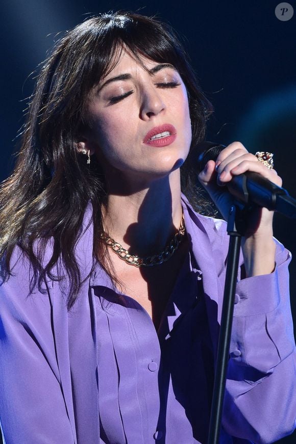 Nolwenn Leroy - Enregistrement de l'émission "300 Choeurs chantent les plus belles chansons de Daniel Balavoine", diffusée le 18 février sur France 3. 
© Giancarlo Gorassini / Bestimage