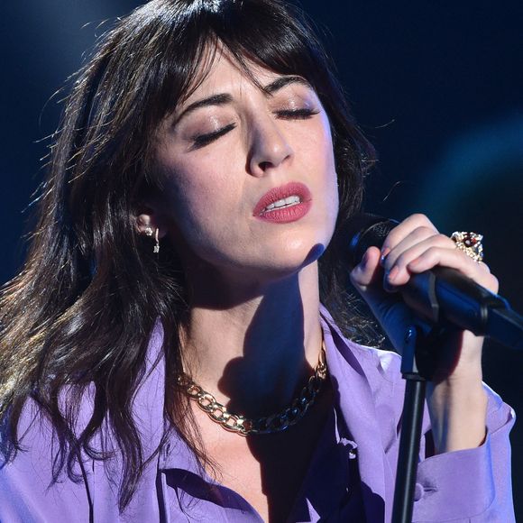 Nolwenn Leroy - Enregistrement de l'émission "300 Choeurs chantent les plus belles chansons de Daniel Balavoine", diffusée le 18 février sur France 3. 
© Giancarlo Gorassini / Bestimage