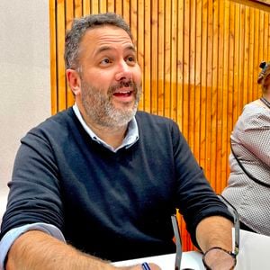 Bruce Toussaint - Les célébrités en dédicace à la 43ème Foire du Livre de Brive (7 - 9 novembre 2025), le 8 novembre 2025.
© Fabien Faure / Bestimage