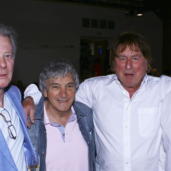 Rétro - Décès de Pascal Danel  - Archives - Herbert Léonard, Georges Chelon, Bernard Sauvat et Pascal Danel - Léo Marjane fête ses 100 ans, en compagnie de ses amis, à la salle des fêtes de Barbizon , le 31 août 2012.