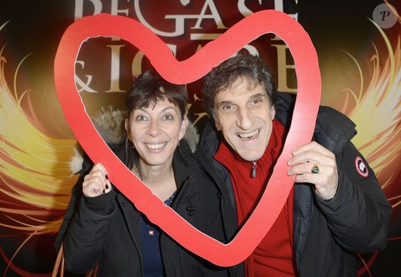 Corinne et Gilles Benizio (Shirley et Dino) - Gala caritatif Pégase & Icare du cirque Alexis Gruss au profit de Mécénat Chirurgie Cardiaque à Paris, le 20 novembre 2014.