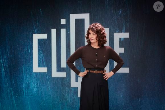 Exclusif - Valérie Lemercier, sur le plateau de Clique (Midi) présenté par M.Achour, et diffusé sur Canal + le 4 novembre 2025, à Paris, France, le 28 octobre 2025. © Jack Tribeca/Bestimage