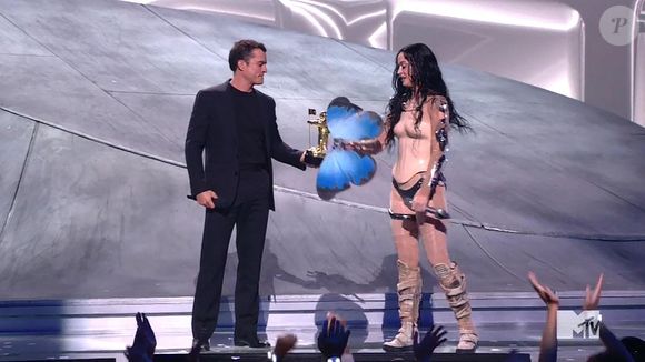 Orlando Bloom et Katy Perry lors des "MTV Video Music Awards" en 2024 à New York.
Crédit : Backgrid UK/ Bestimage
