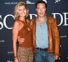 "Je voulais qu'elle soit à l'aise avec chaque phrase la concernant", a-t-il expliqué.
Nicolas Bedos et sa compagne Pauline Desmonts - Avant-première du film "Mascarade" au cinéma Pathé Wepler à Paris. Le 20 octobre 2022
© Coadic Guirec / Bestimage