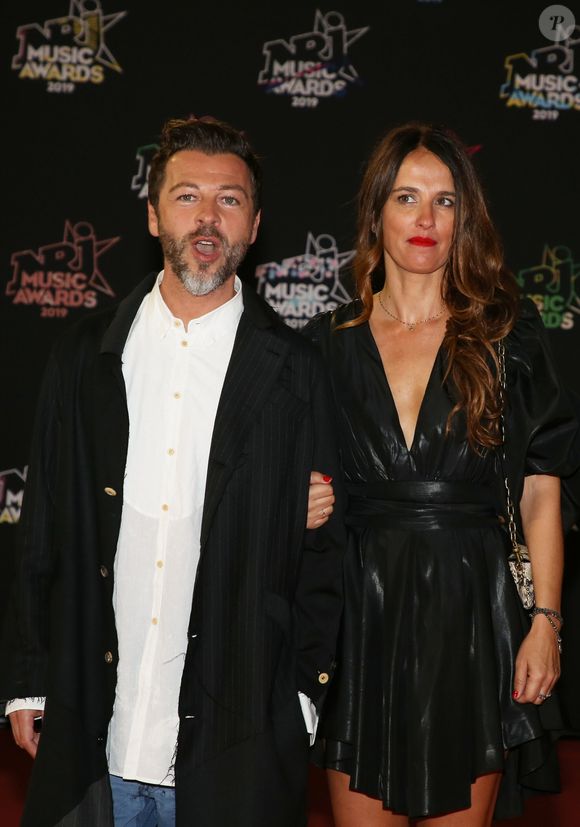 Christophe Maé et sa femme Nadège Sarron - 21ème édition des NRJ Music Awards au Palais des festivals à Cannes le 9 novembre 2019. © Dominique Jacovides/Bestimage