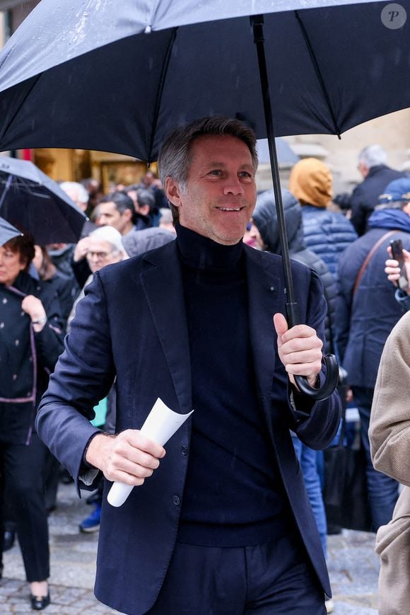 Le prince Emmanuel Philibert de Savoie - Sorties des obsèques de l'ancien ministre de la Culture Frédéric Mitterrand en l'Église Saint-Thomas d'Aquin à Paris. Le 26 mars 2024
© Moreau-Jacovides / Bestimage