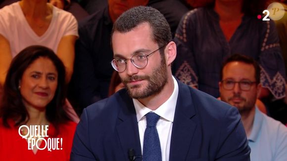 Louis Sarkozy invité sur le plateau de "Quelle époque !" sur France 2 le 3 mai 2025.
