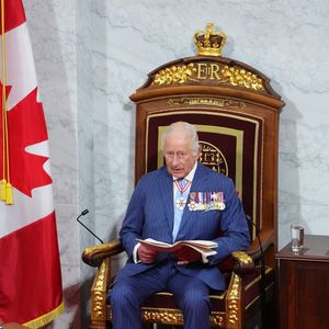 27 mai 2025, Ottawa (Ontario), Canada : Le roi Charles III d'Angleterre prononce le discours du Trône au Sénat, à Ottawa, le mardi 27 mai 2025. (Image : © Sean Kilpatrick/La Presse canadienne via ZUMA Press)