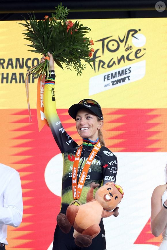 Pauline Ferrand Prevot / Visma lors de l'étape 8 du Tour de France féminin 2025 le 2 août 2025 à Saint-François-Longchamp, France. Photo par Stephane Pillaud/Icon Sport/ABACAPRESS.COM