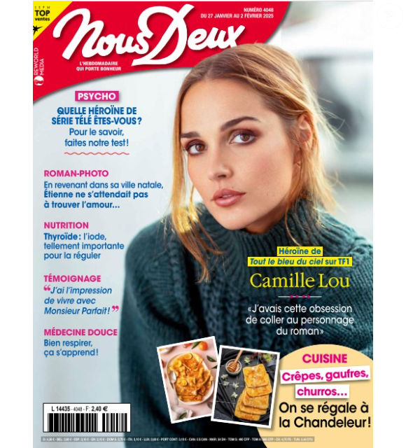 Couverture du numéro "Nous Deux" du lundi 27 janvier 2025 avec Camille Lou.