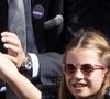 Et d'après son père le prince William, il y a une discipline qu'elle apprécie pratiquer tout particulièrement
Catherine (Kate) Middleton avec la princesse Charlotte et Pippa Middleton dans les tribunes de la finale du tournoi de Wimbledon 2024, le 14 juillet 2024. Julien Burton / Bestimage