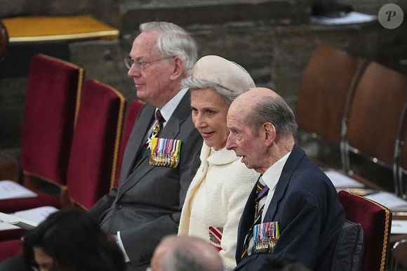 La famille royale britannique et les personnalités assistent à un service d'action de grâce à l'abbaye de Westminster à Londres, à l'occasion du 80ème anniversaire du jour de la Victoire en Europe (VE Day), le 8 mai 2025.