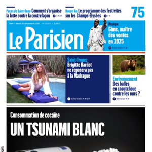 Couverture du "Parisien" le 30 décembre 2025.