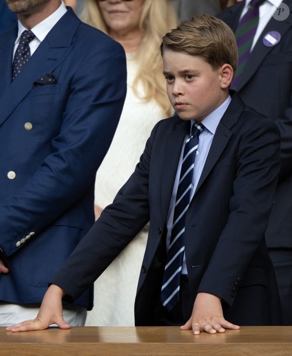 Le Prince et la Princesse de Galles, le Prince George et la Princesse Charlotte regardent la finale masculine de Wimbledon entre Jannik Sinner et Carlos Alcaraz, au All England Lawn Tennis and Croquet Club, Wimbledon, Londres, Royaume-Uni. Julien Burton / Bestimage