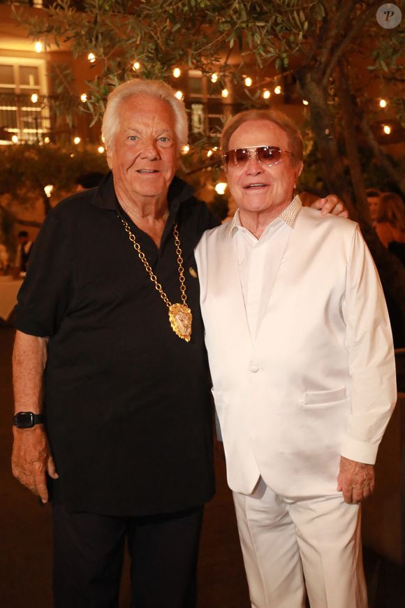 Massimo Gargia et Orlando lors de la fête d'anniversaire de M.Gargia (85 ans)  à l'Hôtel de Paris à Saint-Tropez le 20 août 2025.

© Franz Chavaroche / Bestimage