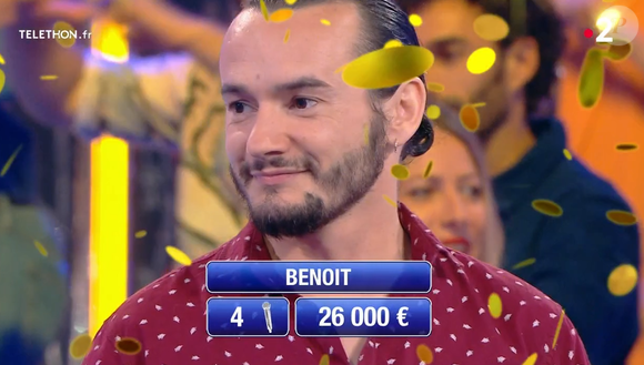 Benoît dans "N'oubliez pas les paroles" sur France 2.