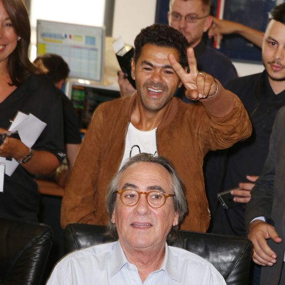 Jamel Debbouze et Philippe Lavil au siège d'Aurel BGC, rue Richelieu à Paris, France, le 12 septembre 2016. Photo Jerome Domine/ABACAPRESS.COM
