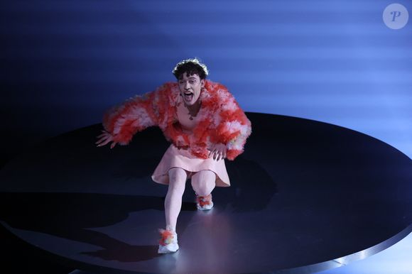 Nemo, candidat représentant la Suisse, remporte le 68ème concours Eurovision de la chanson à Malmö (Suède), avec la chanson "The Code" (591 points), le 10 mai 2024.
©PixSell / Bestimage