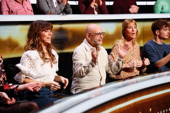 Exclusif - Magali Ripoll, Yoann Riou, Nathalie Simon - Enregistrement de l'émission "100% logique" présentée par C. Feraud et qui sera diffusée le 25 octobre 2025 sur France 2 au studio du Lendit à Saint-Denis, France, le 14 mars 2025. © Christophe Clovis/Bestimage