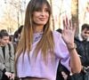 Malika Menard arrive au défilé Rabanne pendant la semaine de la mode à Paris, France, le 6 mars 2025. Photo by Julien Reynaud/APS-Medias/ABACAPRESS.COM