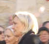 L'arrivée de Marine Le Pen et de ses enfants pour les obsèques de Jean-Marie Le Pen