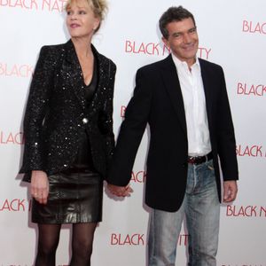 Melanie Griffith, Antonio Banderas - Première de "Black Nativity" à New York le 18 novembre 2013. Photo par FAMEFLYNET / BESTIMAGE