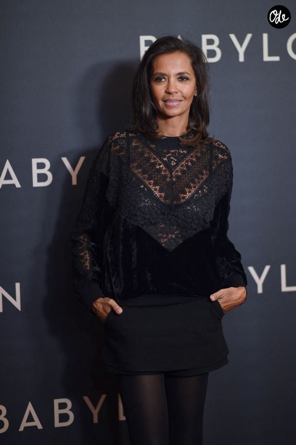 Karine Le Marchand lors de la première française du film « Babylon » de Paramount Pictures au cinéma Le Grand Rex, le 14 janvier 2023 à Paris, en France. Photo de Franck Castel/ABACAPRESS.COM