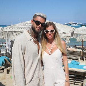 Exclusif - Thibault Garcia et sa compagne Jessica Thivenin (Les Marseillais) - Hublot fête l'arrivée de la nouvelle Big Bang Unico à la boutique de Saint-Tropez au restaurant Verde Beach à Ramatuelle, Côte d'Azur, France.