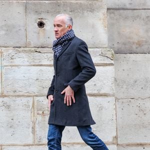 Gilles Bouleau - Sortie des obsèques de C.Laborde  en l’église Saint-Roch à Paris, le 6 février 2025. © Jacovides - Moreau / Bestimag