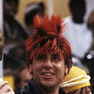 Archives -En France, à Paris, sur le plateau de l'émission "Carnaval" Patrick Sebastien et Patrick Simpson-Jones. Le 28 avril 1986
© Bernard Leguay via Bestimage