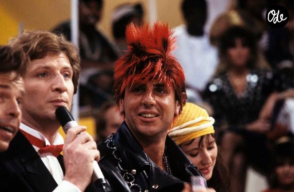 Archives -En France, à Paris, sur le plateau de l'émission "Carnaval" Patrick Sebastien et Patrick Simpson-Jones. Le 28 avril 1986
© Bernard Leguay via Bestimage