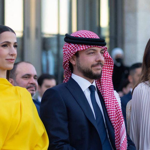 Mariage de la princesse Iman de Jordanie et de Jameel Alexander Thermiotis au palais Beit Al Urdun à Amman, le 12 mars 2023. Il s'agit du premier mariage des quatre enfants, le roi Abdallah et de la reine Rania de Jordanie.