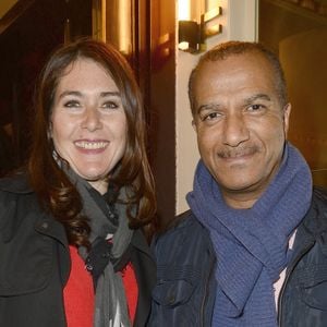 Pascal Légitimus et sa femme Adriana Santini - People à la générale de la pièce "L'être ou pas" au Théâtre Antoine à Paris © Coadic Guirec/Bestimage
