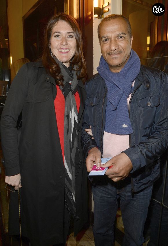 Pascal Légitimus et sa femme Adriana Santini - People à la générale de la pièce "L'être ou pas" au Théâtre Antoine à Paris © Coadic Guirec/Bestimage