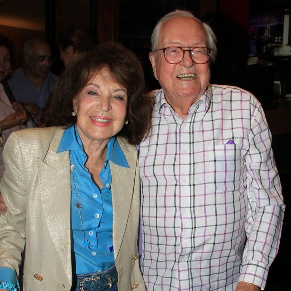Semi Exclusif - Jean-Marie Le Pen et sa femme Jany lors de la soirée d'anniversaire de Pierre-Jean Chalençon (né le 23 juin 1970) au Oh! César-Paris le 29 juin 2022.

© Philippe Baldini / Bestimage