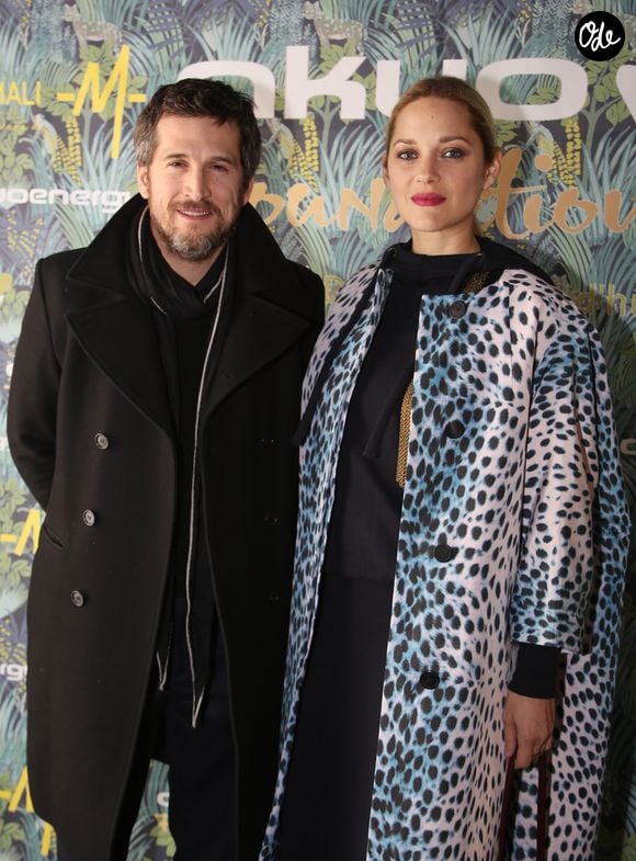 Guillaume Canet et Marion Cotillard - Dîner de gala de la fondation Akuo suivi d’un concert privé de M.Chedid avec le collectif LAMOMALI au cabaret Lido, à Paris, France, le 17 janvier 2018. © Denis Guignebourg / Bestimage