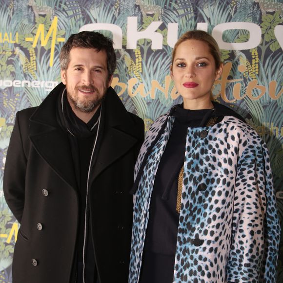 Guillaume Canet et Marion Cotillard - Dîner de gala de la fondation Akuo suivi d’un concert privé de M.Chedid avec le collectif LAMOMALI au cabaret Lido, à Paris, France, le 17 janvier 2018. © Denis Guignebourg / Bestimage