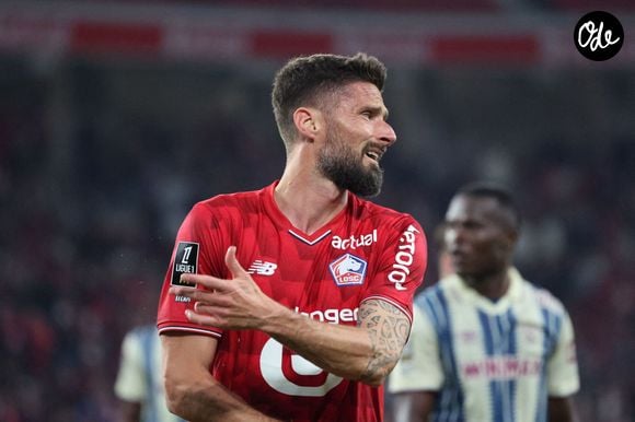 Olivier GIROUD (LOSC Lille) lors du match LOSC Lille vs Le Havre, Ligue 1 J32, Decathlon Arena stade Pierre Mauroy, le 3 mai 2026 - photo Laurent Sanson / PsnewZ